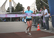 die Schnellste über 8km: Jeannine Hagedorn (Foto: Martin Schmitz)